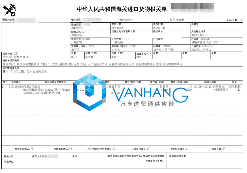 敘利亞化妝品進(jìn)口報(bào)關(guān)流程